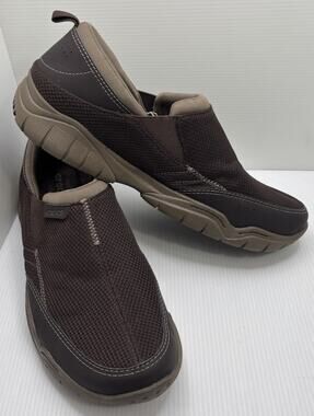 CROCS Mens SWIFTWATER MESH MOC SLIP-ON LOAFER ESPRESSO Size 13
